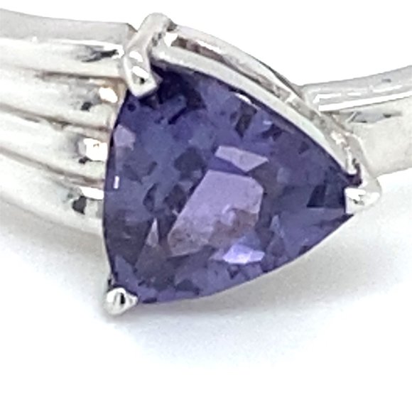 Color Change Sapphire 1.30ct Solid 18K Gold Ring - Picture 9 of 9